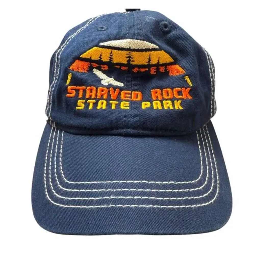 Starved Rock Park Hat‎ Blue Cotton ACE USA Adventurecore